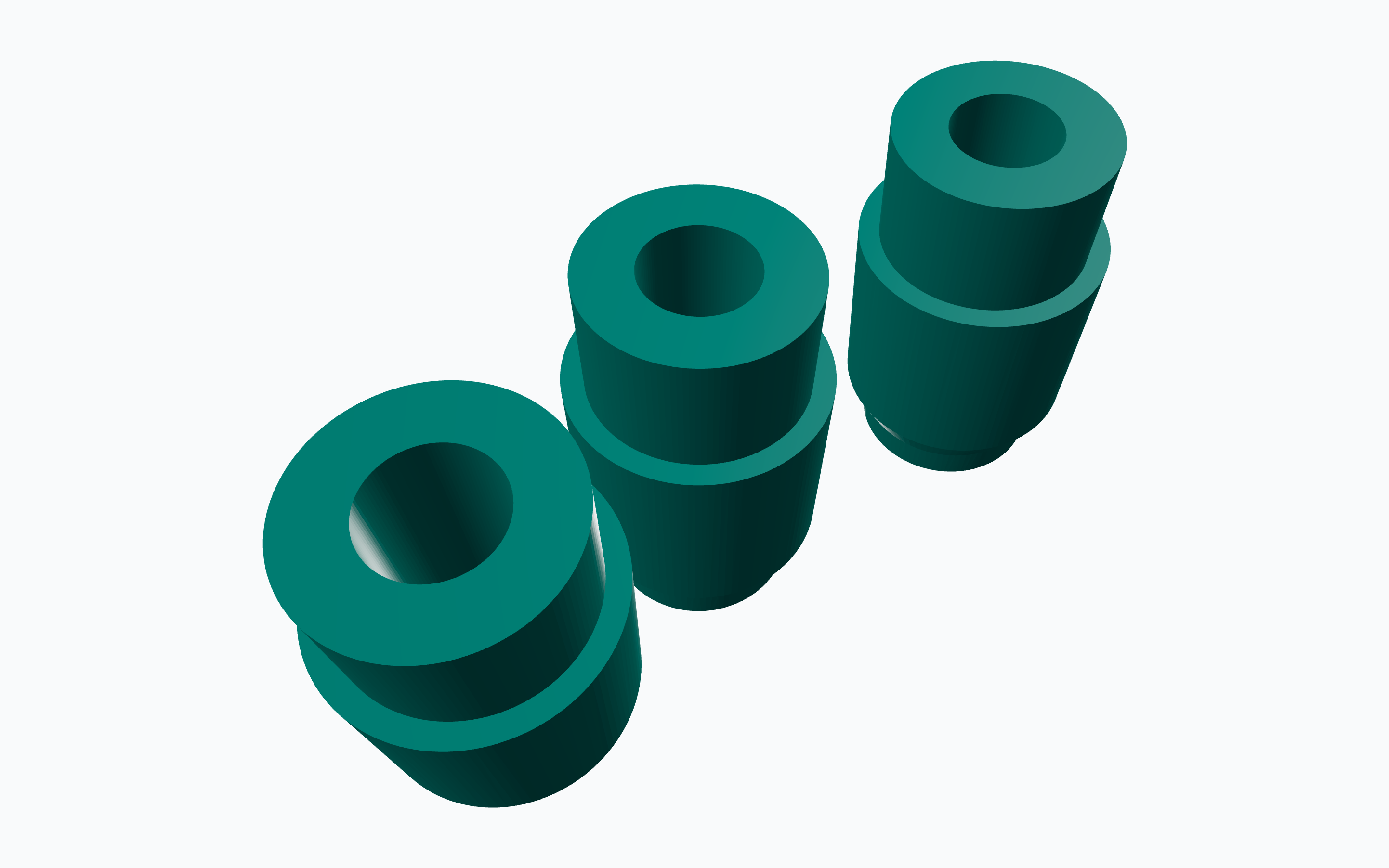 Anteprima dello strumento Tastature → STL: gli scanabutment ricostruiti in 3D dai file del tastatore.